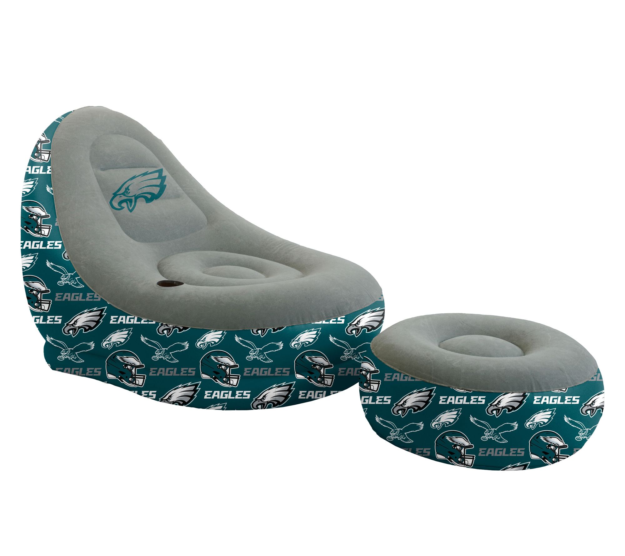 Pegasus Sports NFL Tonal Logo Inflatable Chair& Ottoman