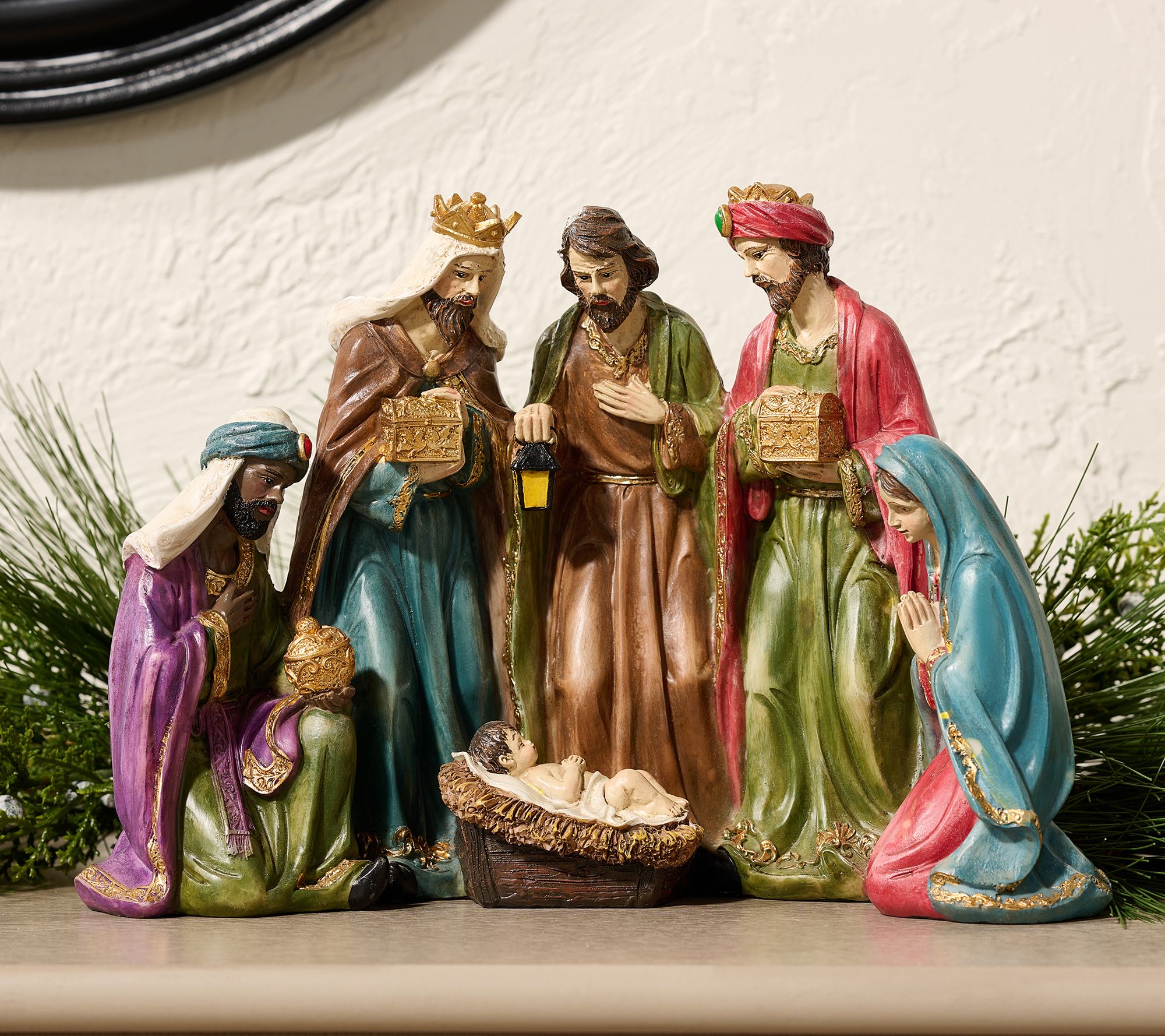 "As Is" One Piece 6-Figure Nativity by Valerie