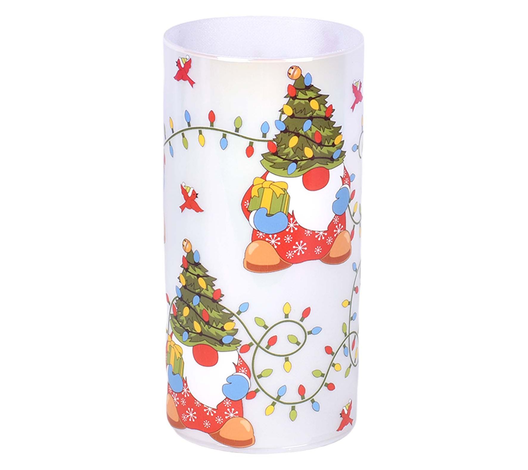 "As Is" Temp-tations Seasonal 8" Hurricane with Fairy Lights