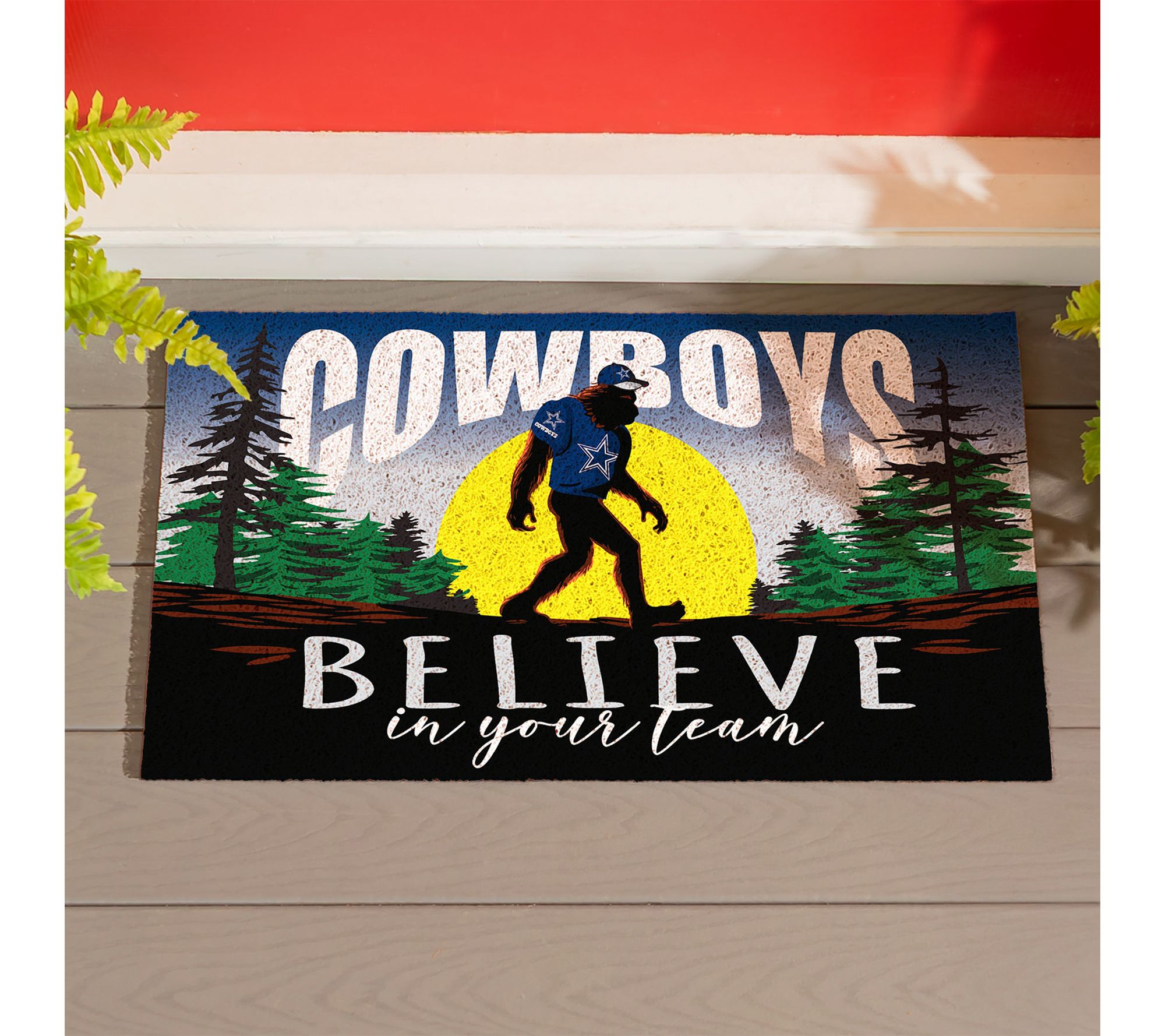 Evergreen NFL Team with Bigfoot PVC Doormat