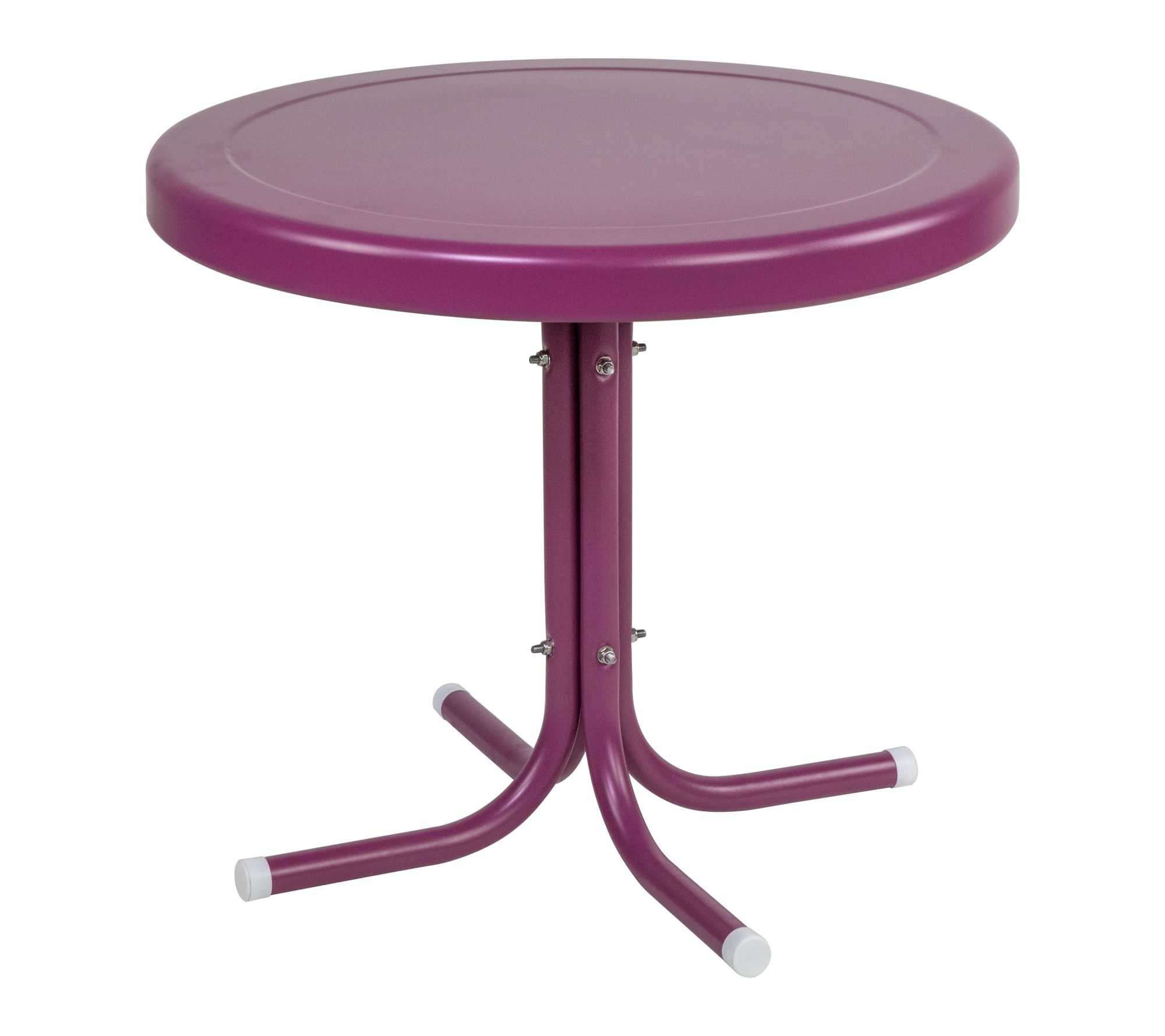 Northlight 22" Outdoor Retro Tulip Steel Side Table
