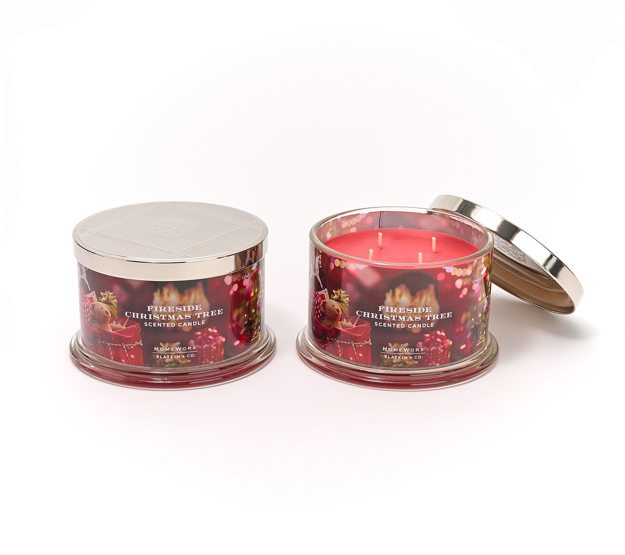 HomeWorx by Slatkin + Co. S/2 18oz Fireside Candles