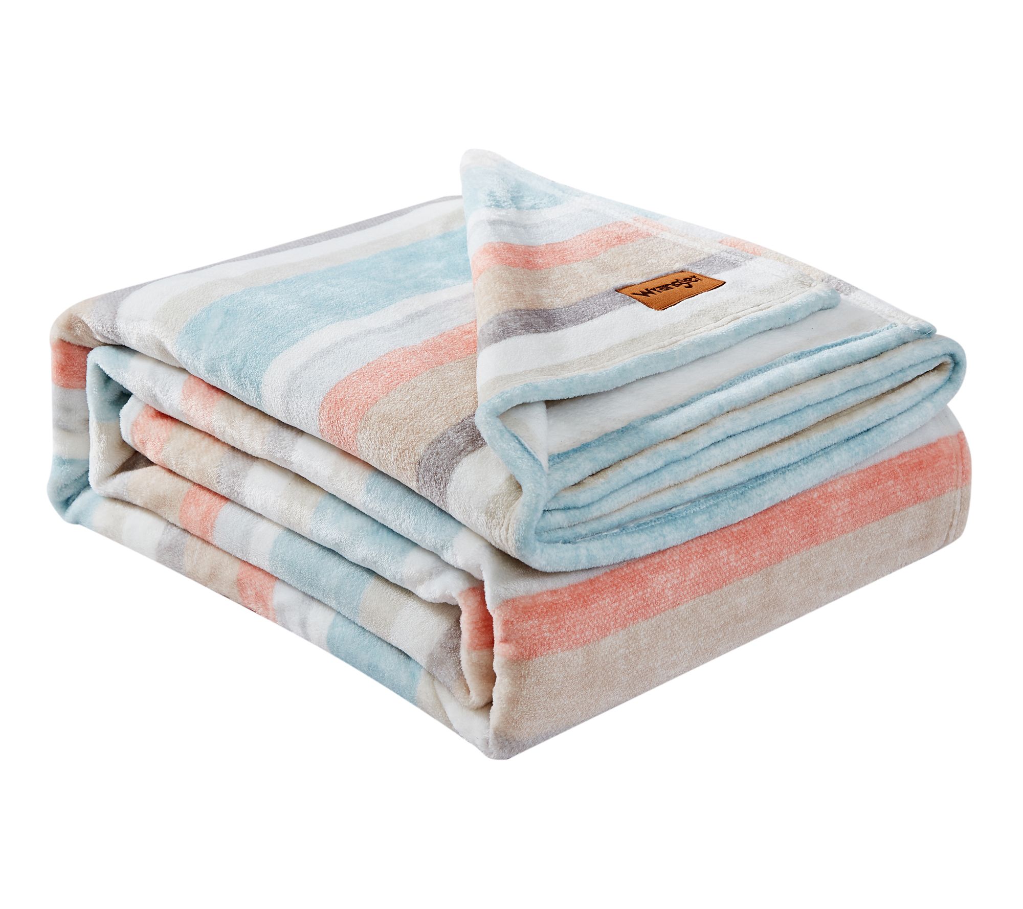 Wrangler Glen Canyon Stripe Plush-Fleece F/Q Blanket
