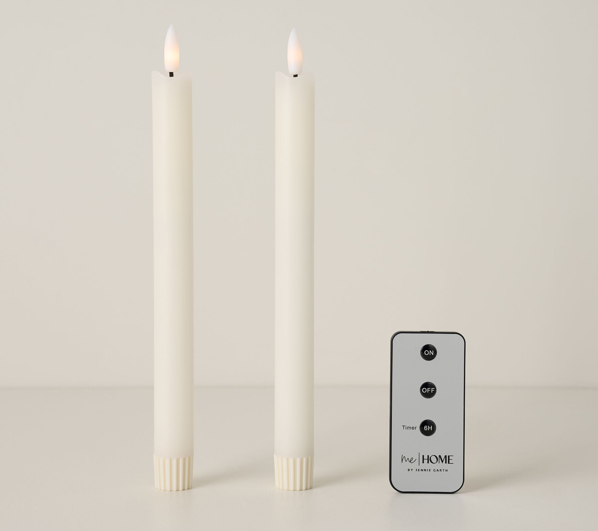 Me HOME by Jennie Garth Set of 2 Flameless Taper Candles