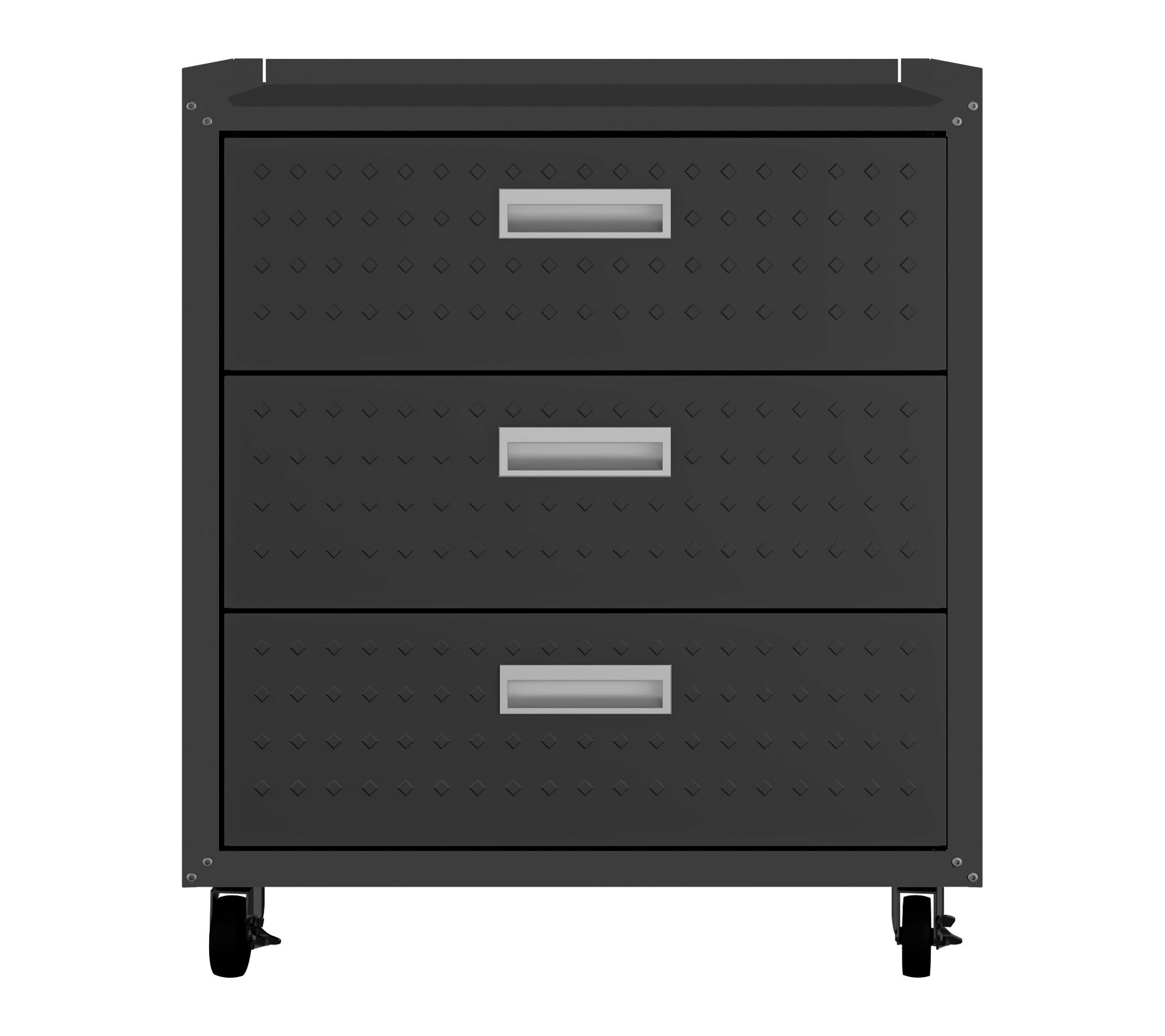 Manhattan Comfort Fortress Mobile Garage Cabinet with Drawers