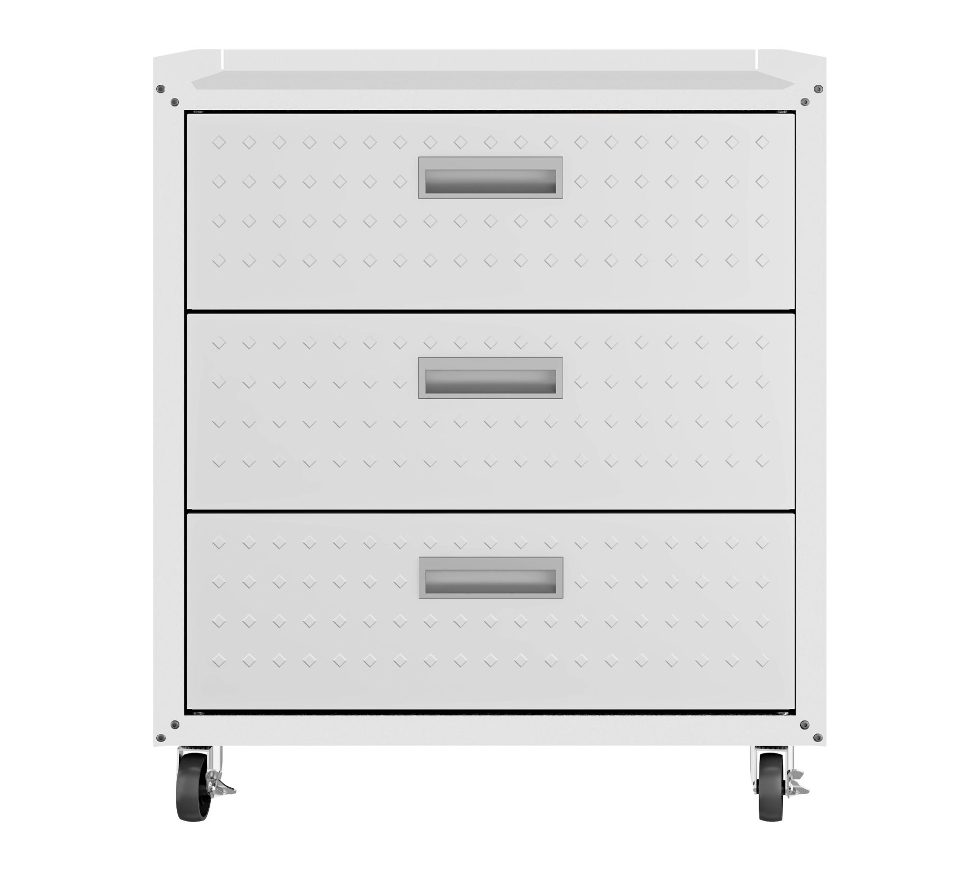 Manhattan Comfort Fortress Mobile Garage Cabinet with Drawers