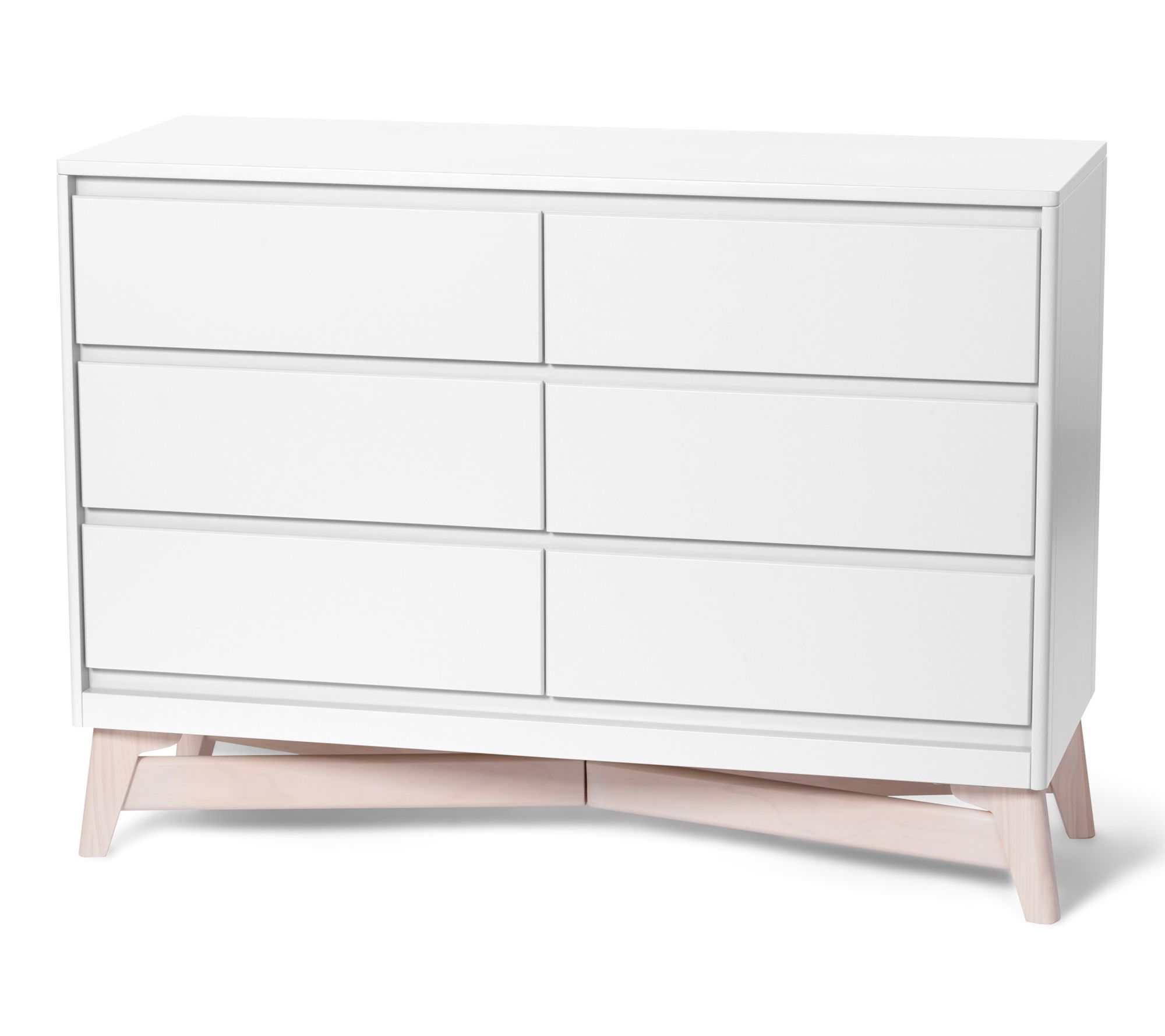 Little Seeds Pala Double Dresser in True White/Whitewashed