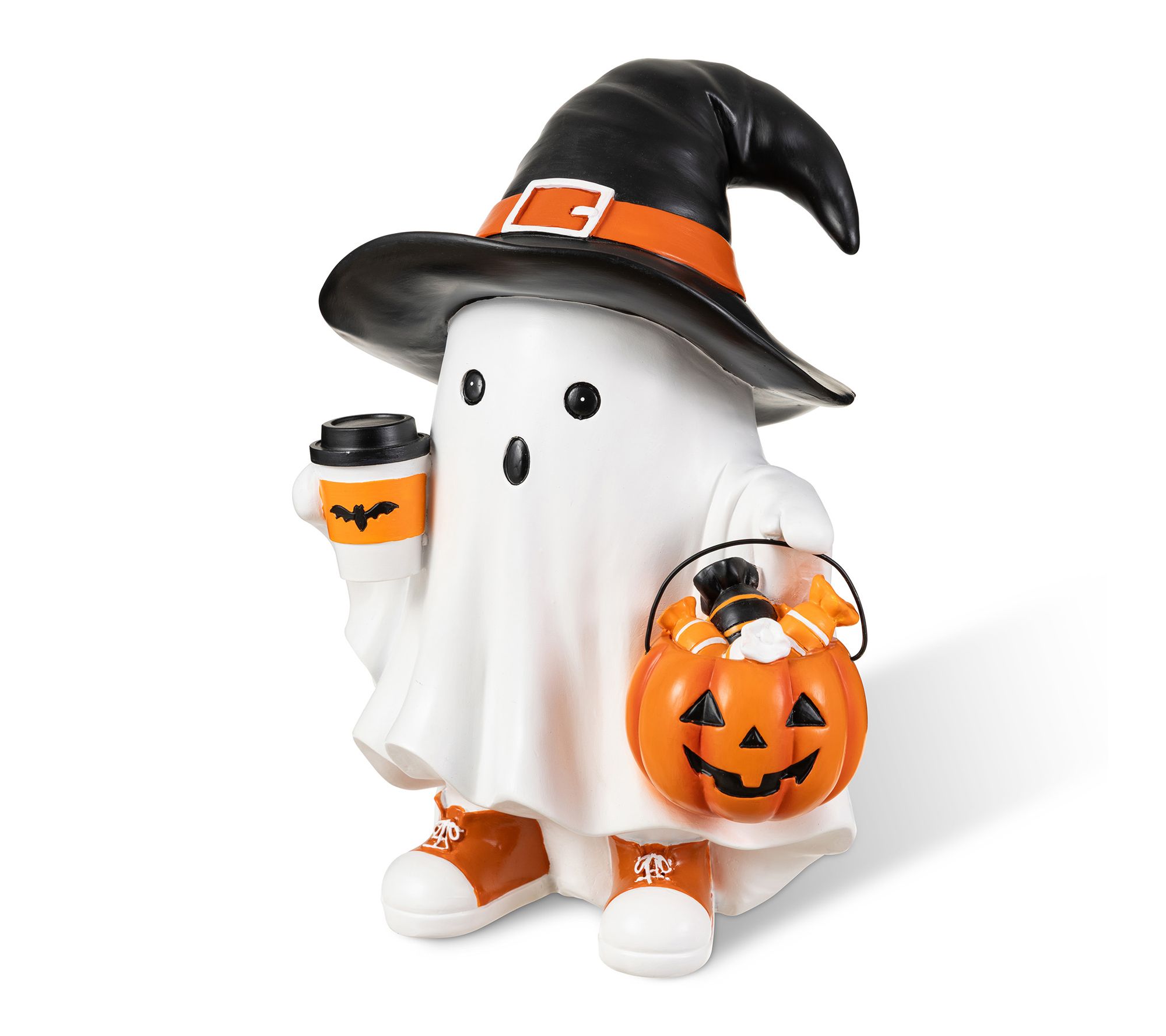 Glitzhome 11.50"H Halloween Resin Witch Ghost Table Decor