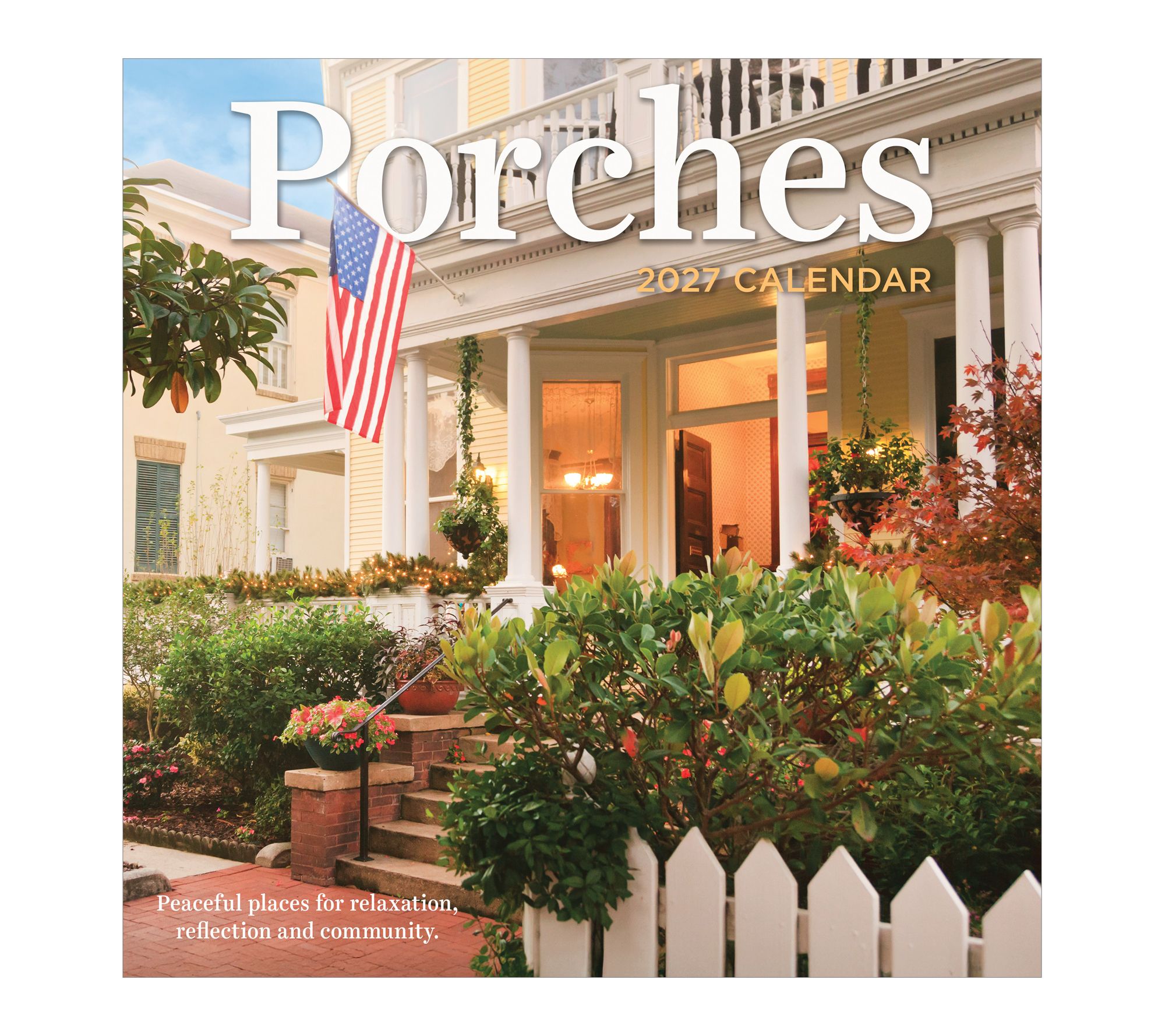 TF Publishing 2027 Porches Wall Calendar