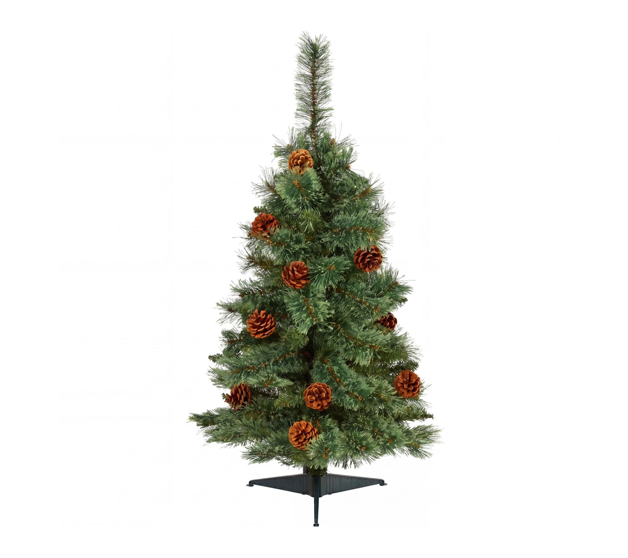 3-ft Mountain Pine  Tree with Pine Cones by Nearly Natural