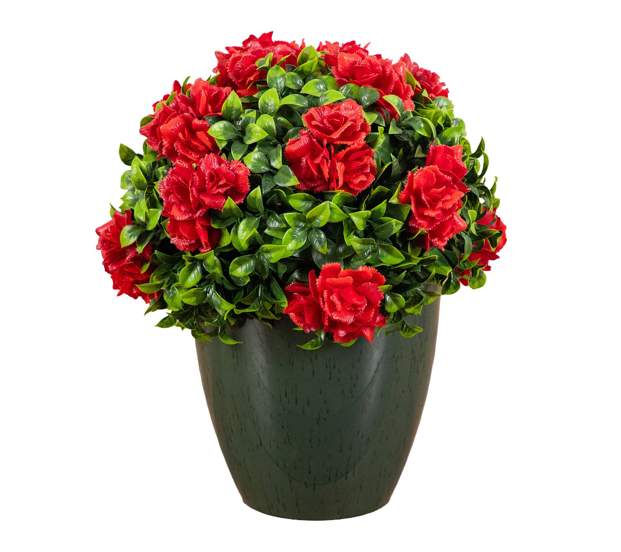 18-in UV Camellia  in Decorative Planter by Nearly Natural