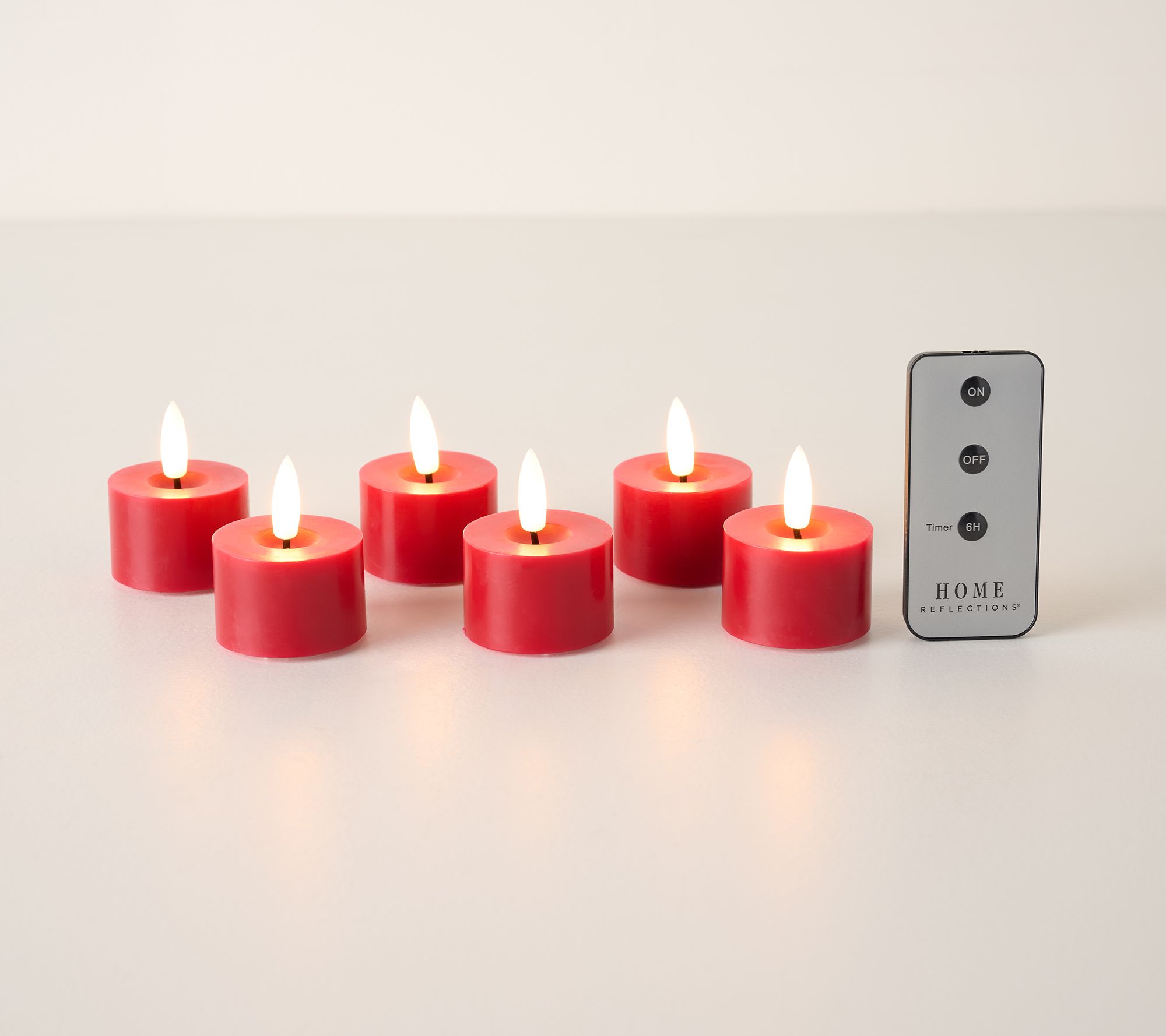 As Is Home Reflections Set of 6 Flameless Tea light Candles