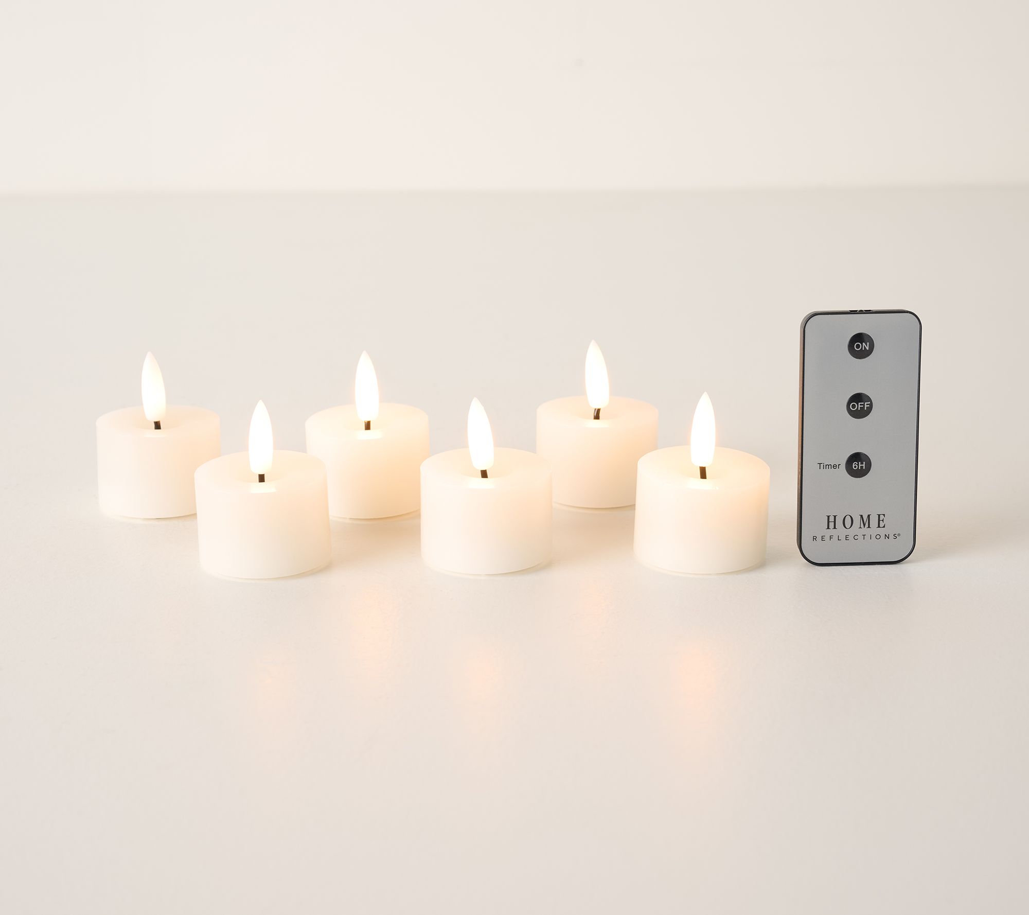 "As Is" Home Reflections Set of 6 Flameless Tealight Candles