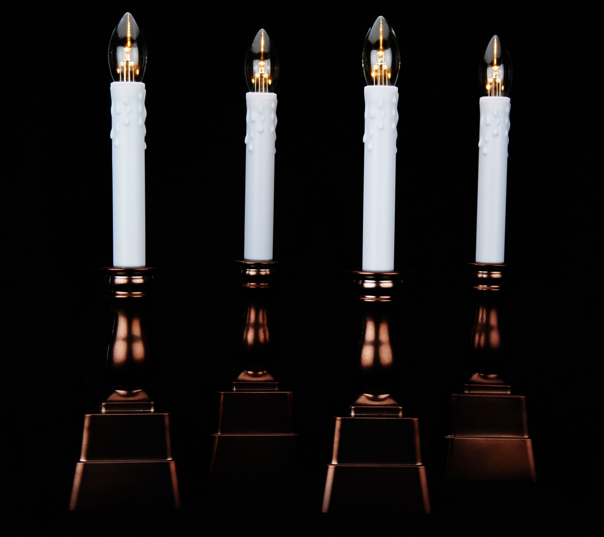 Bethlehem Lights S/4 Battery Op. Window Candles With Timers