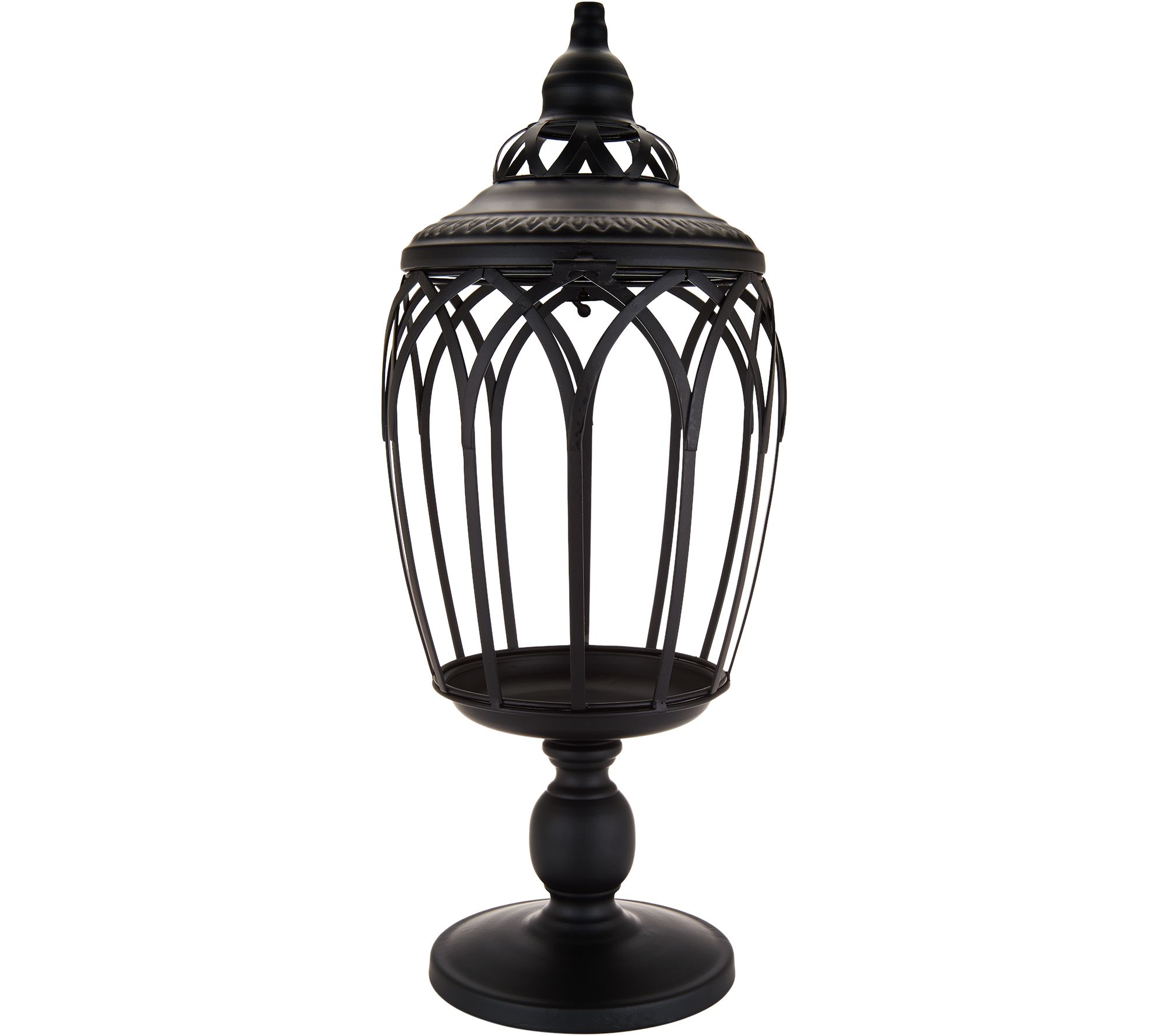 21" Metal Apothecary Jar with Hinged Lid by Valerie