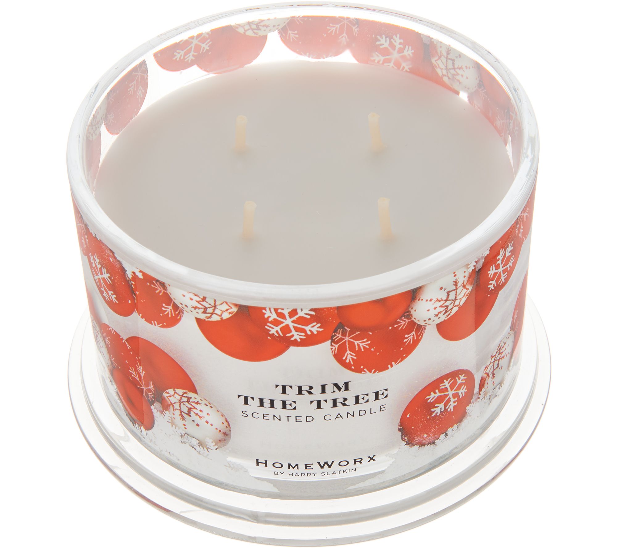 "As Is" HomeWorx by Harry Slatkin 2 Trim the Tree 4Wick Candles