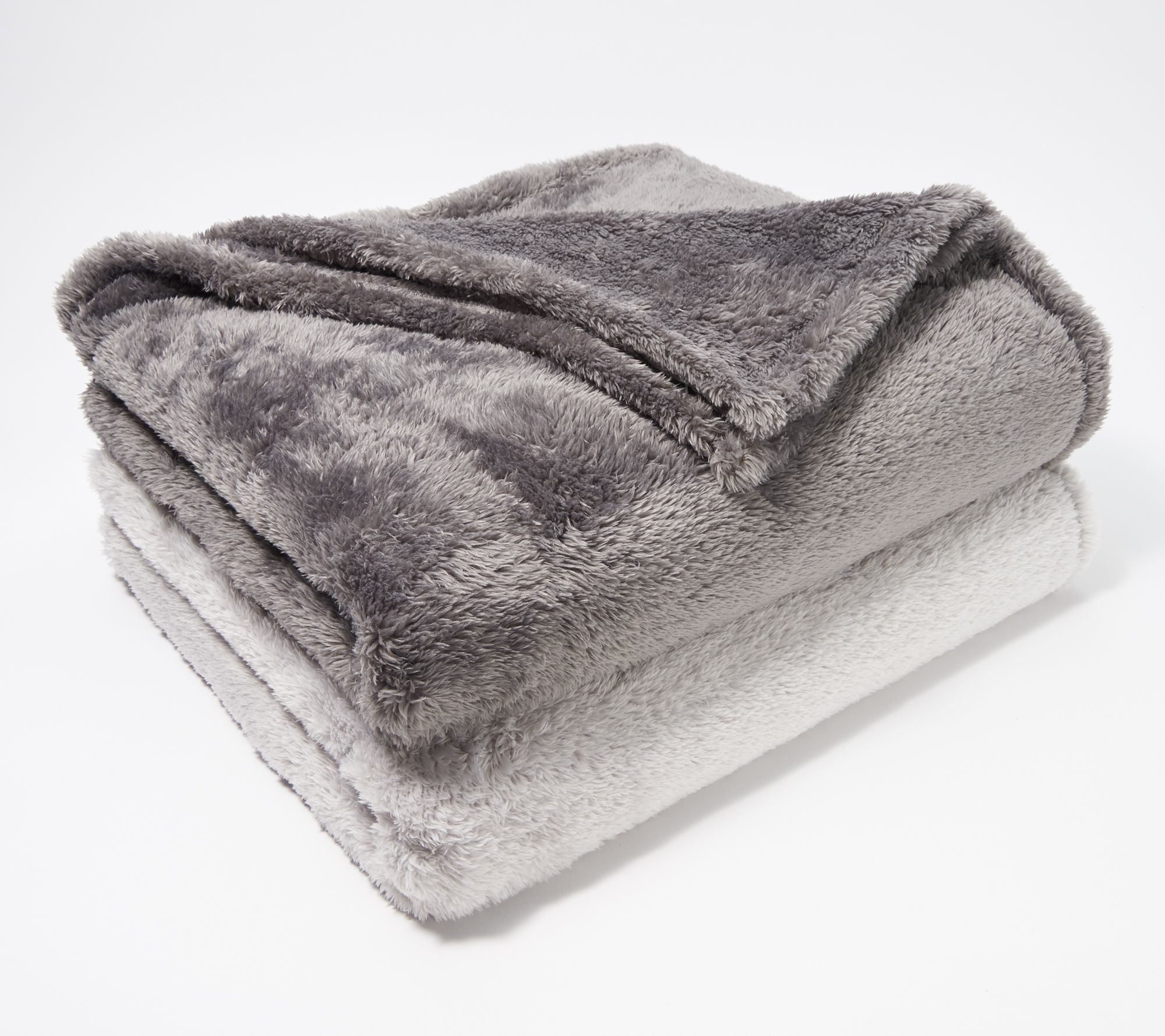 Berkshire Blanket Set Of 2 60 X 70 Fluffie Throws Qvccom