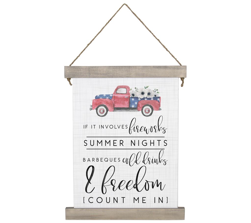 Summer Nights Hanging Canvas By Sincere Surroundings