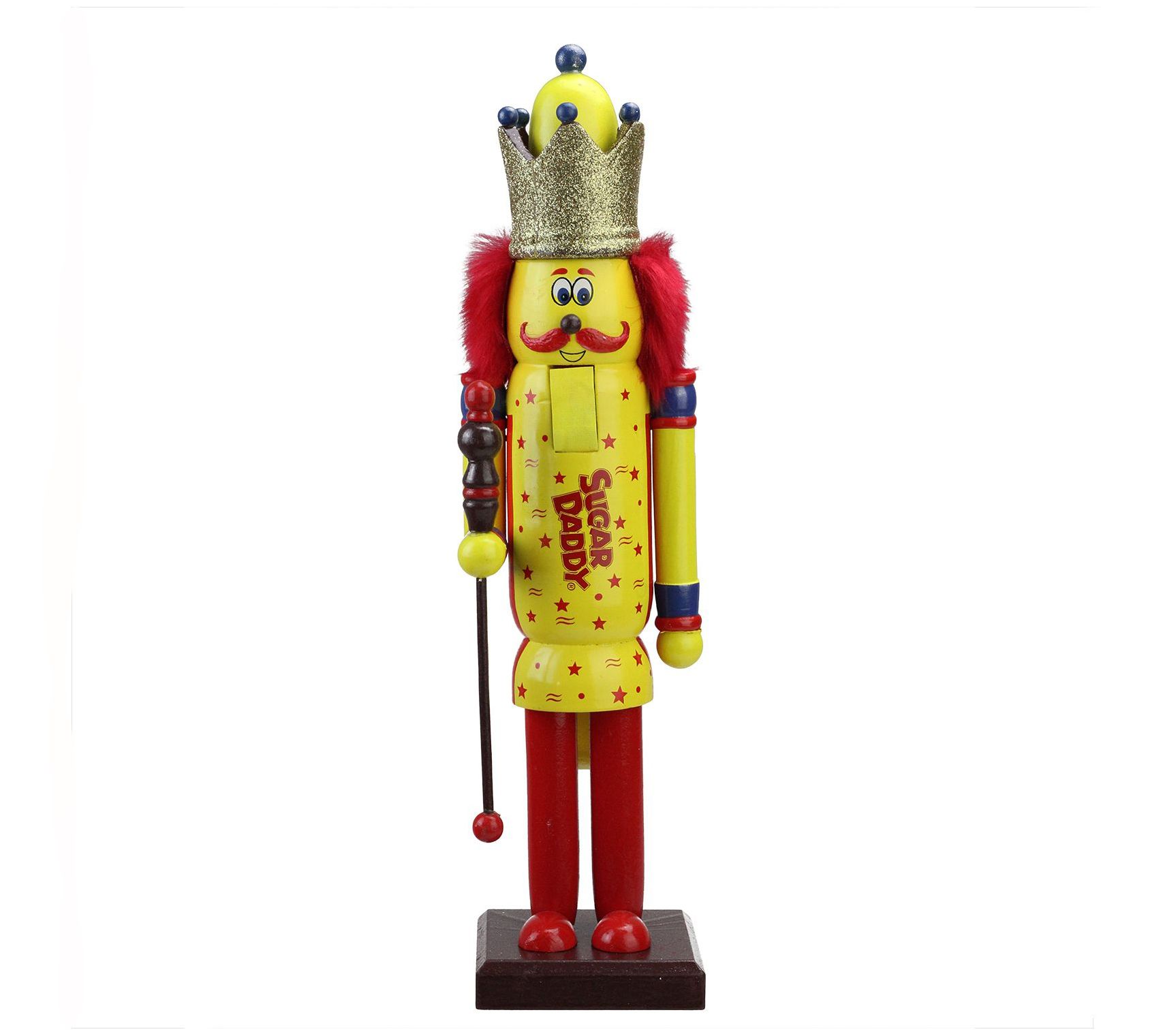 Northlight 14" Sugar Daddy King Wooden Nutcrackr Figure