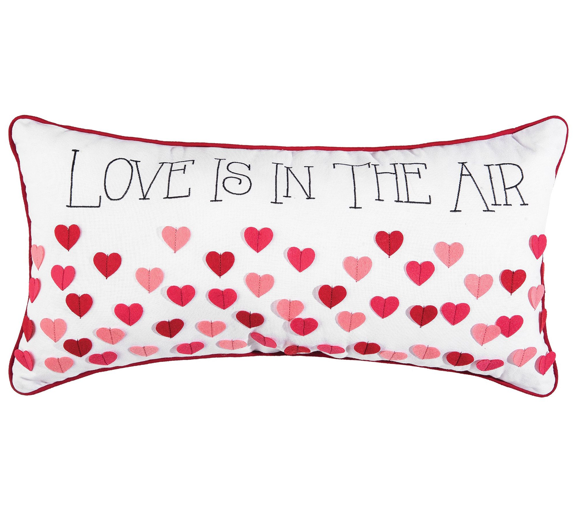 12" x 24" Love Is In The Air Valentine's Day Pillow by Valerie
