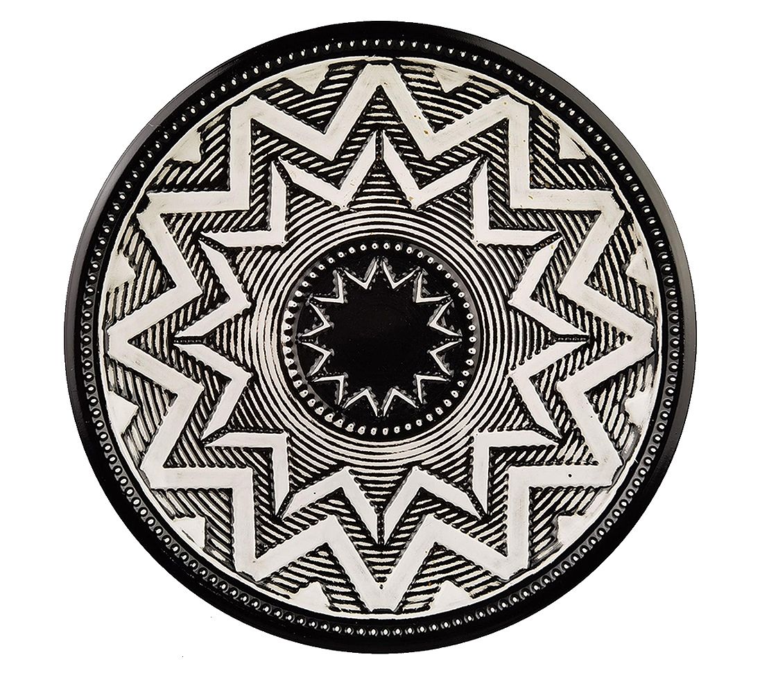 Young's Metal Black/White Wall Decor