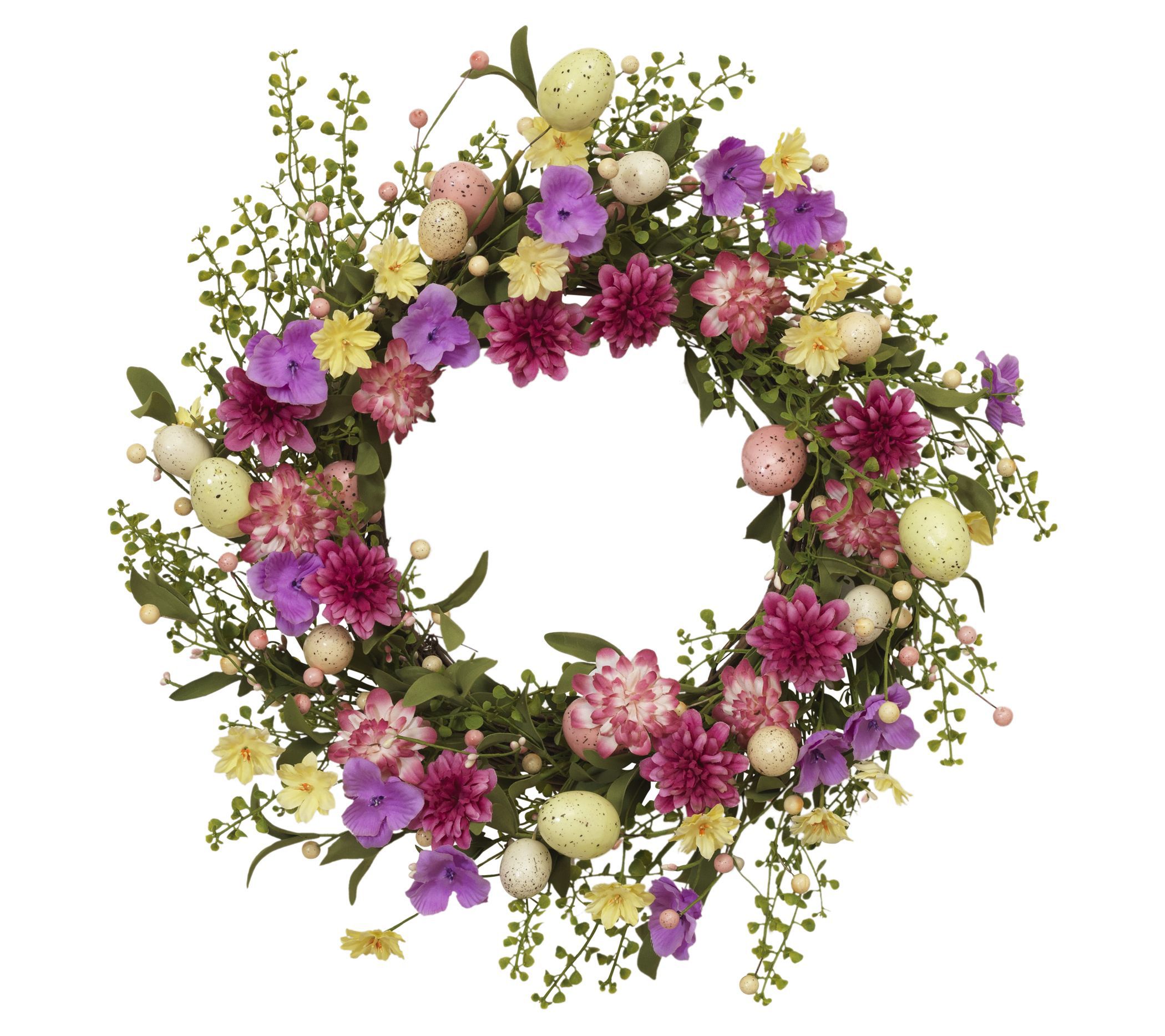 24" Natural Twig Easter Egg Wreath by Gerson Co.