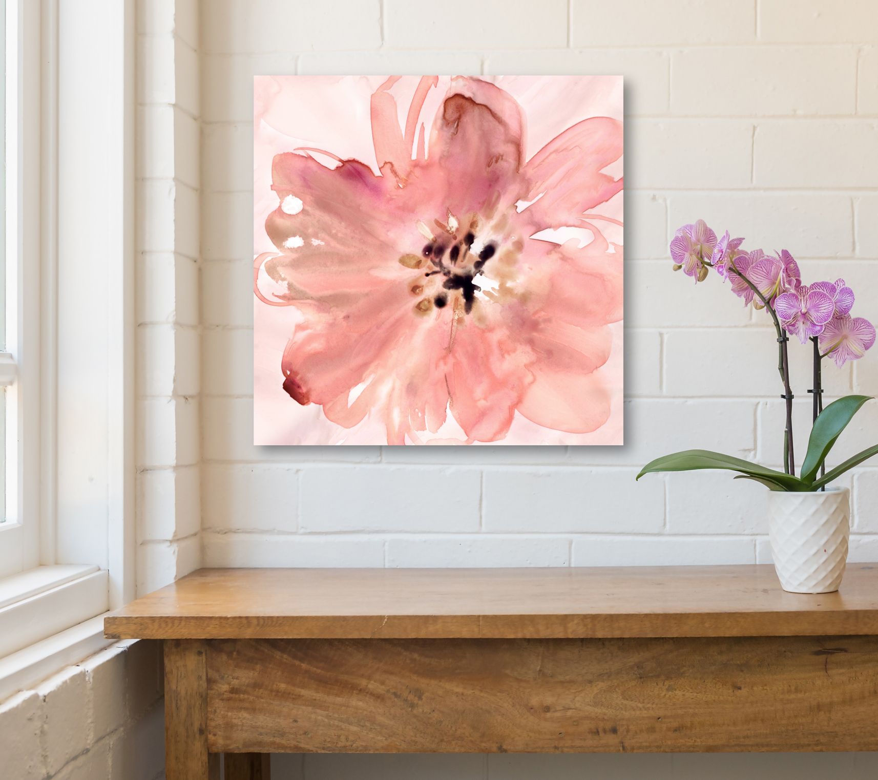 Courtside Market A Little Blush 16" x 16" Canvas Wall Art
