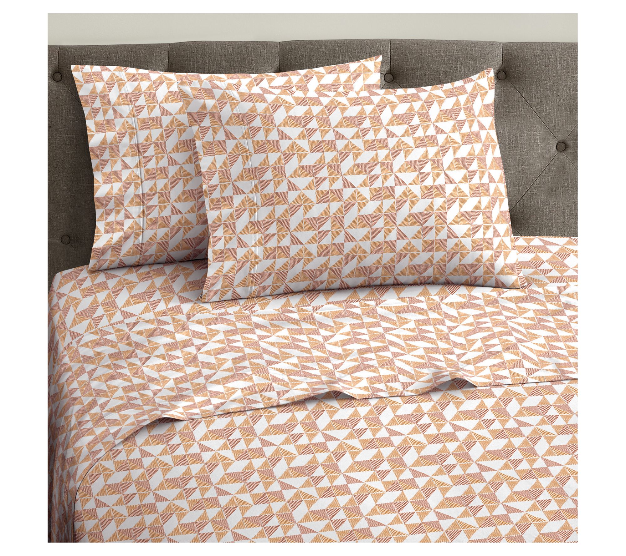 Scott Living Diego Geometric HygroCotton Sheetet - Full - QVC.com