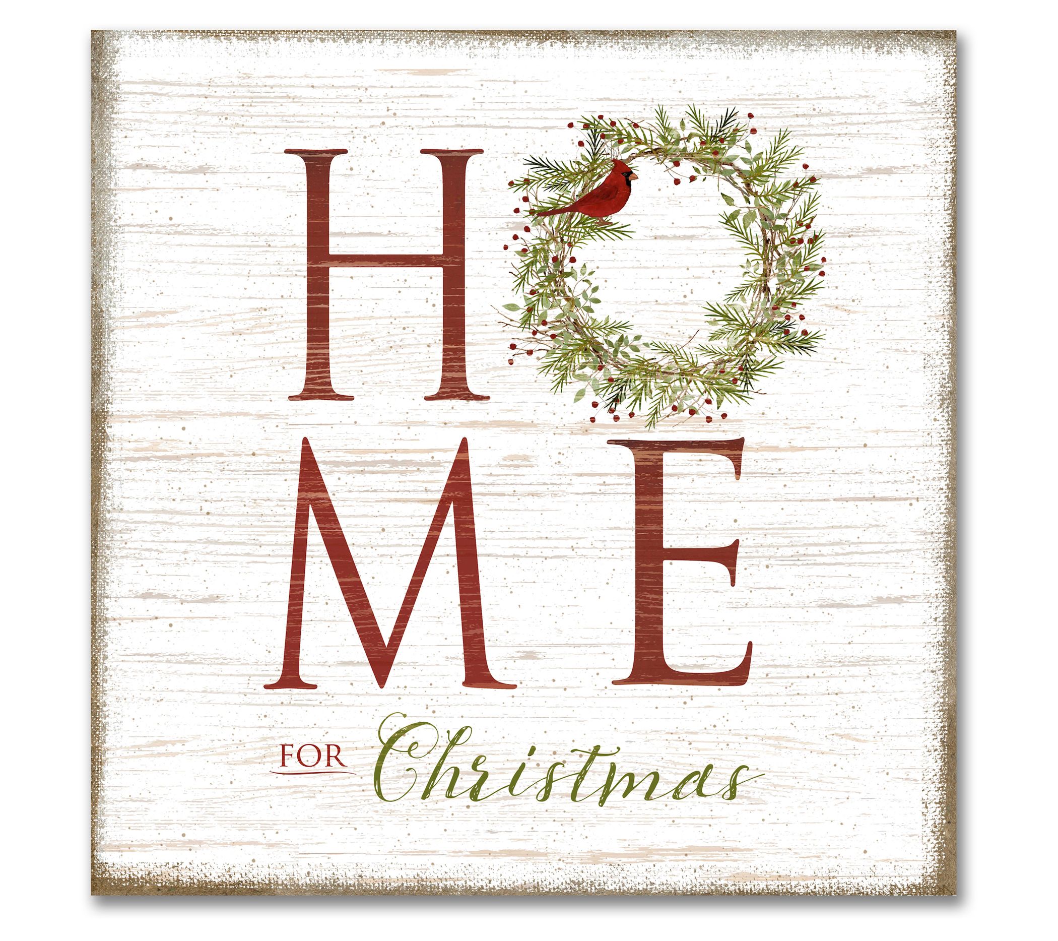 Courtside Market Home For Christmas 16" x 16" Canvas Wall Art