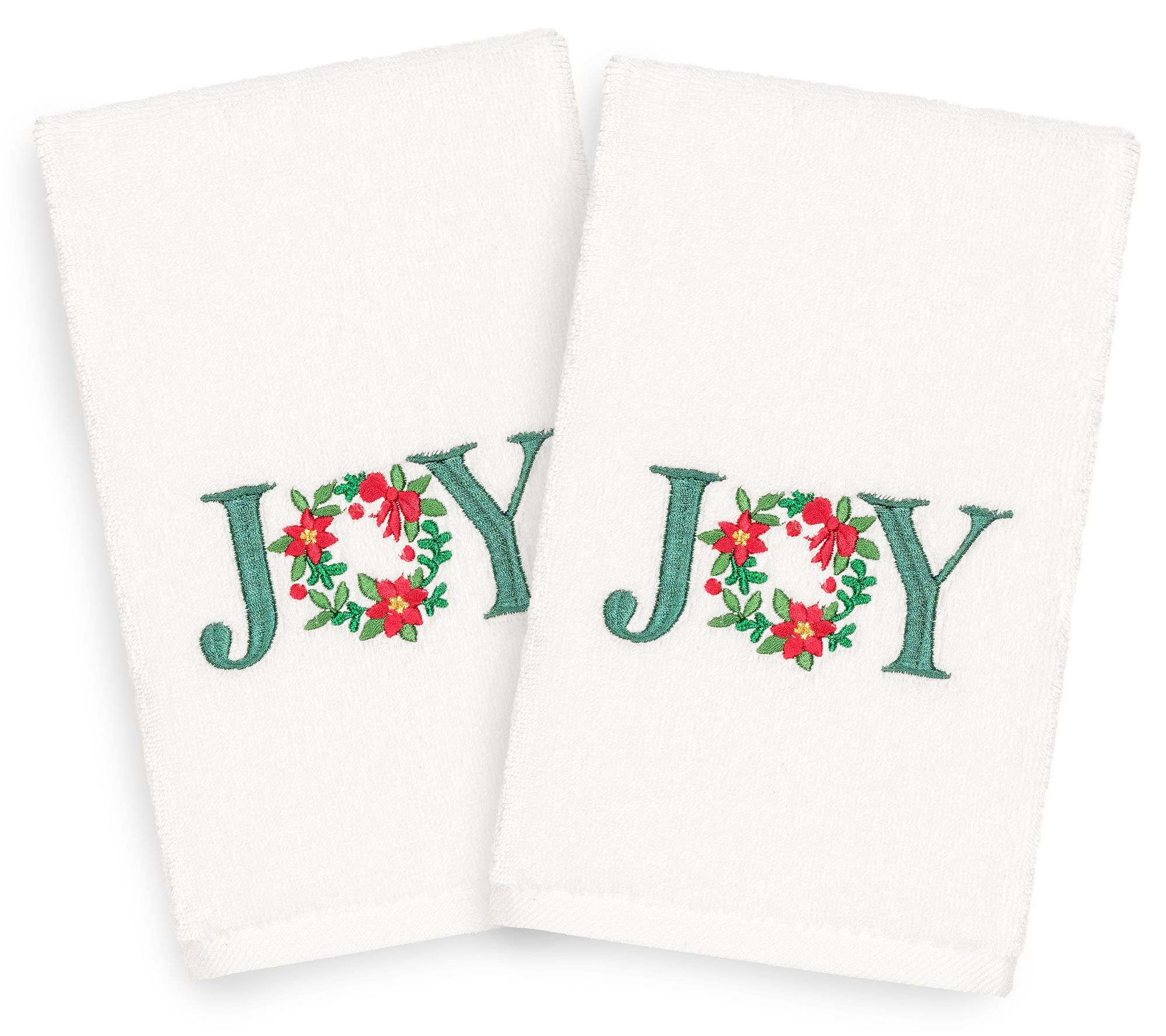 Linum Home Textiles Christmas Joy 2-Piece Hand Towels