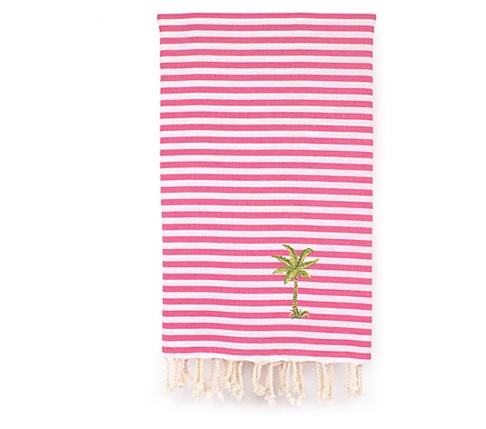 Linum Home Fun in the Sun - Palm Tree Pestema lBeach Towel