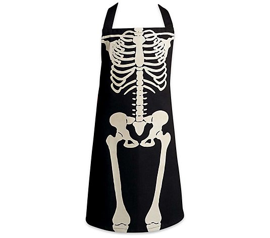 Design Imports Halloween Skeleton Chef Apron