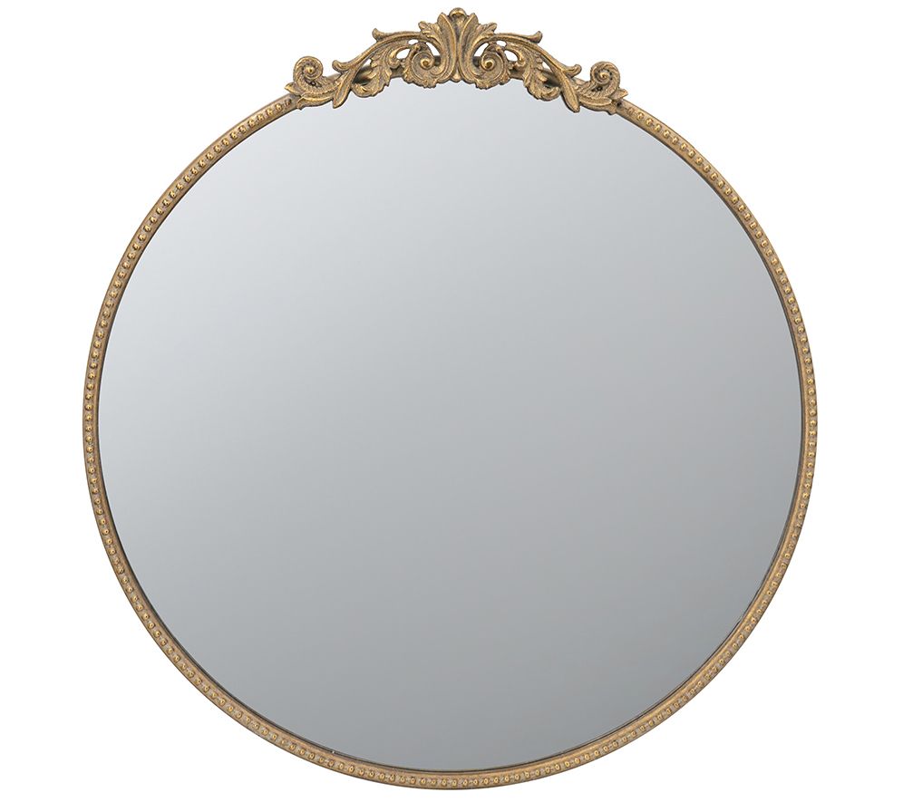 Vintage 30"Diam Round Mirror by Valerie