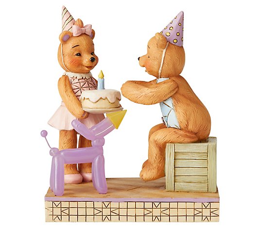 Jim Shore Pinky & Button w/Birthday Cake