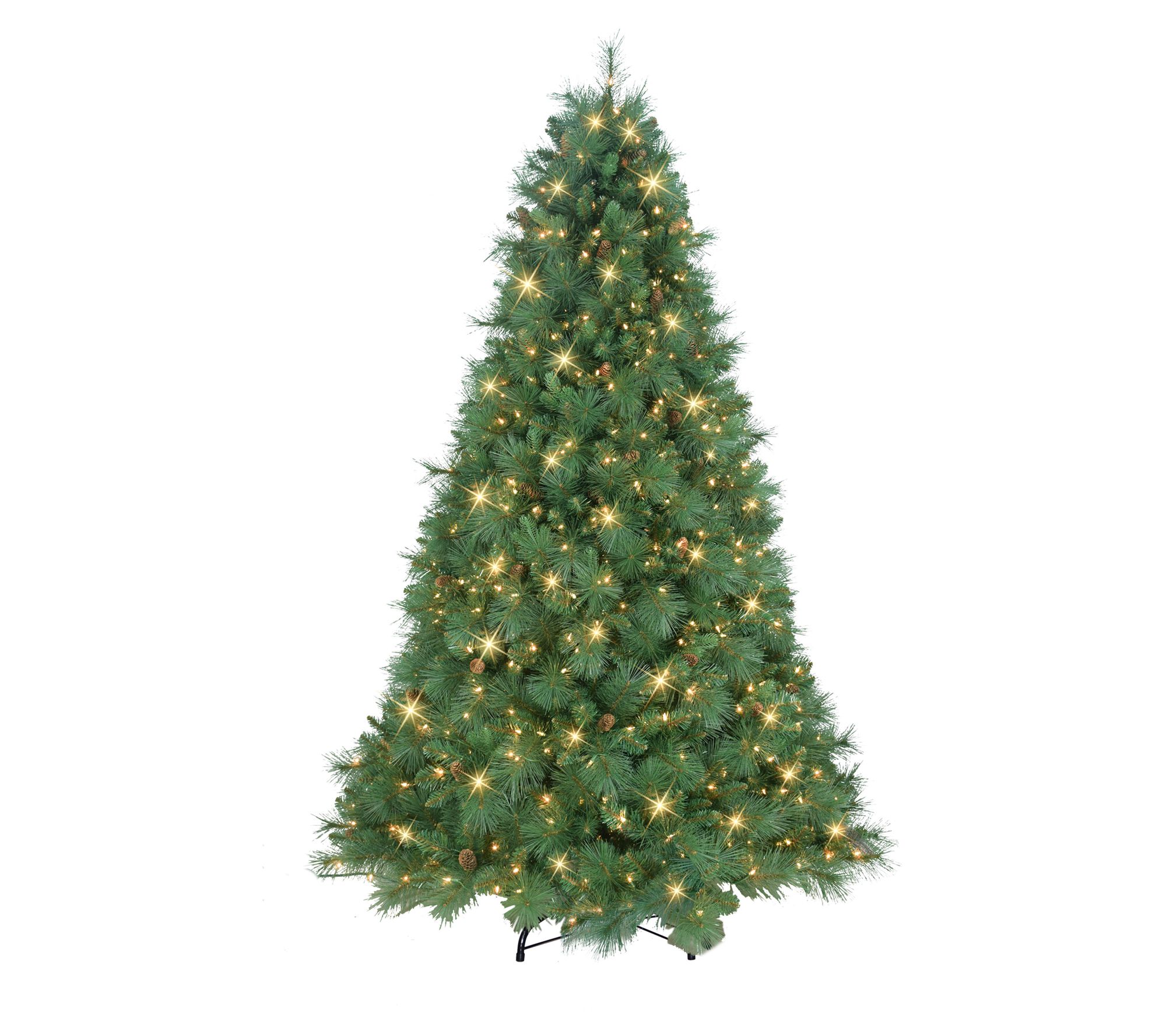 Puleo 7.5' Pre-Lit Christmas Tradition Pine Tree