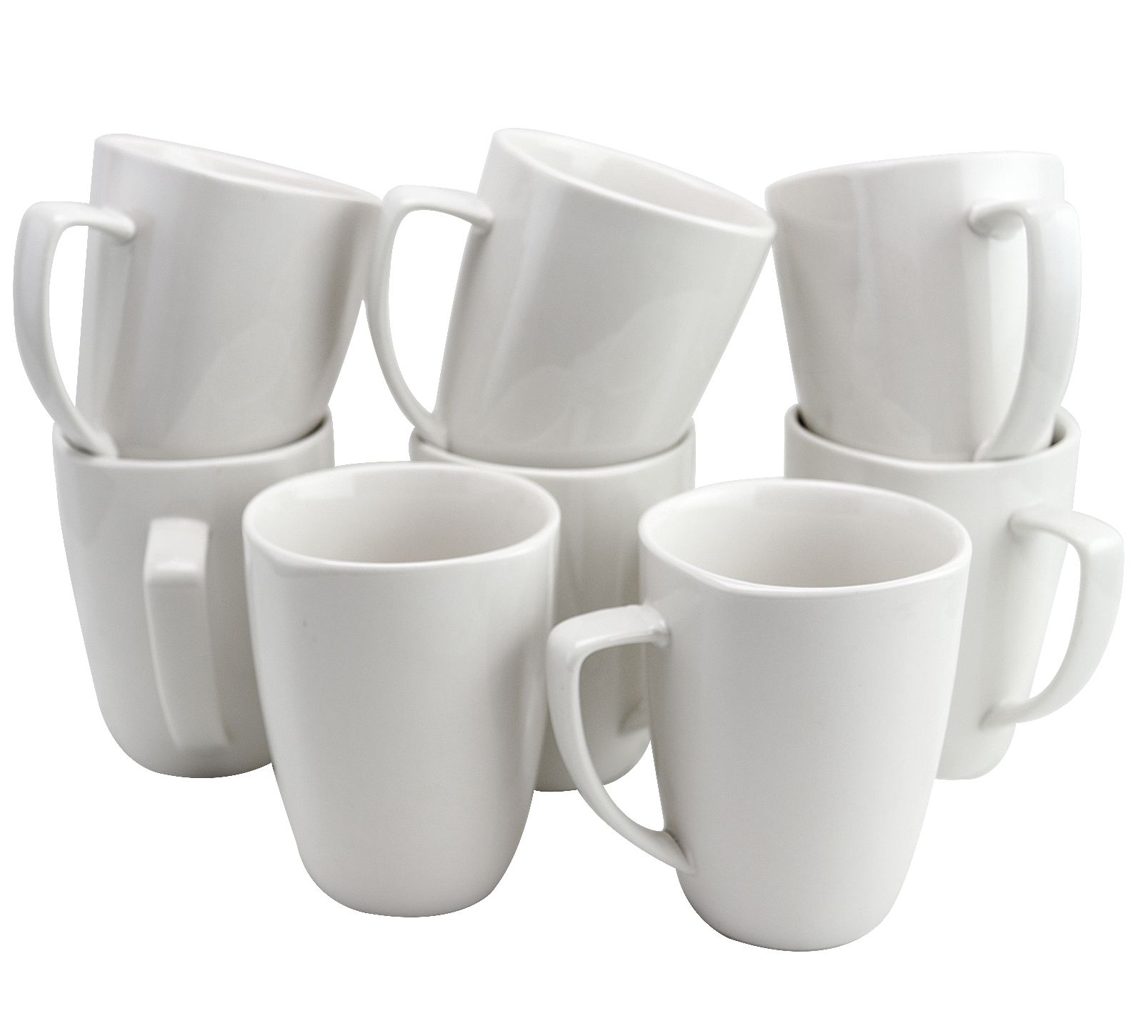 JoyJolt Stoiva Double Walled Coffee Mugs-Set of 8 Stackable Large Coffee  Mugs with Handle - 11.5 oz