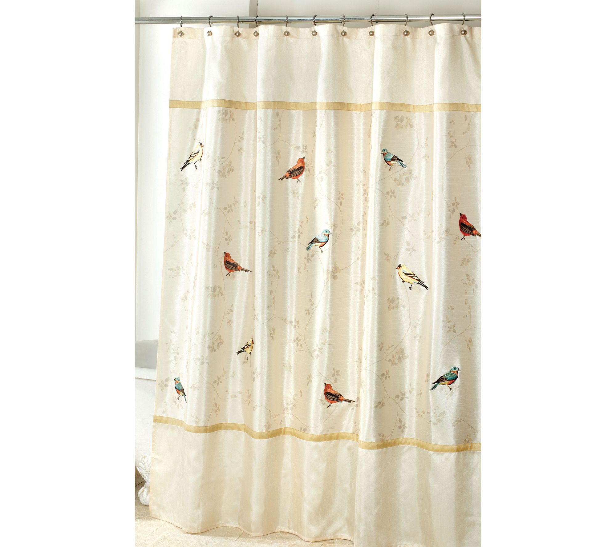 Avanti Linens Gilded Birds Shower Curtain