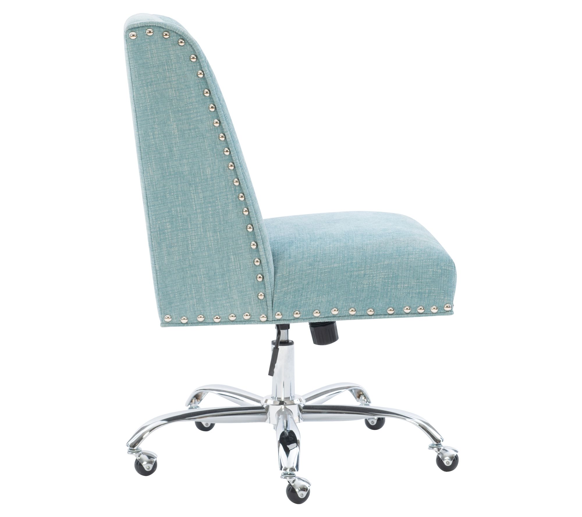 Teamson Home Fabric Swivel Home Office Chair, Mint