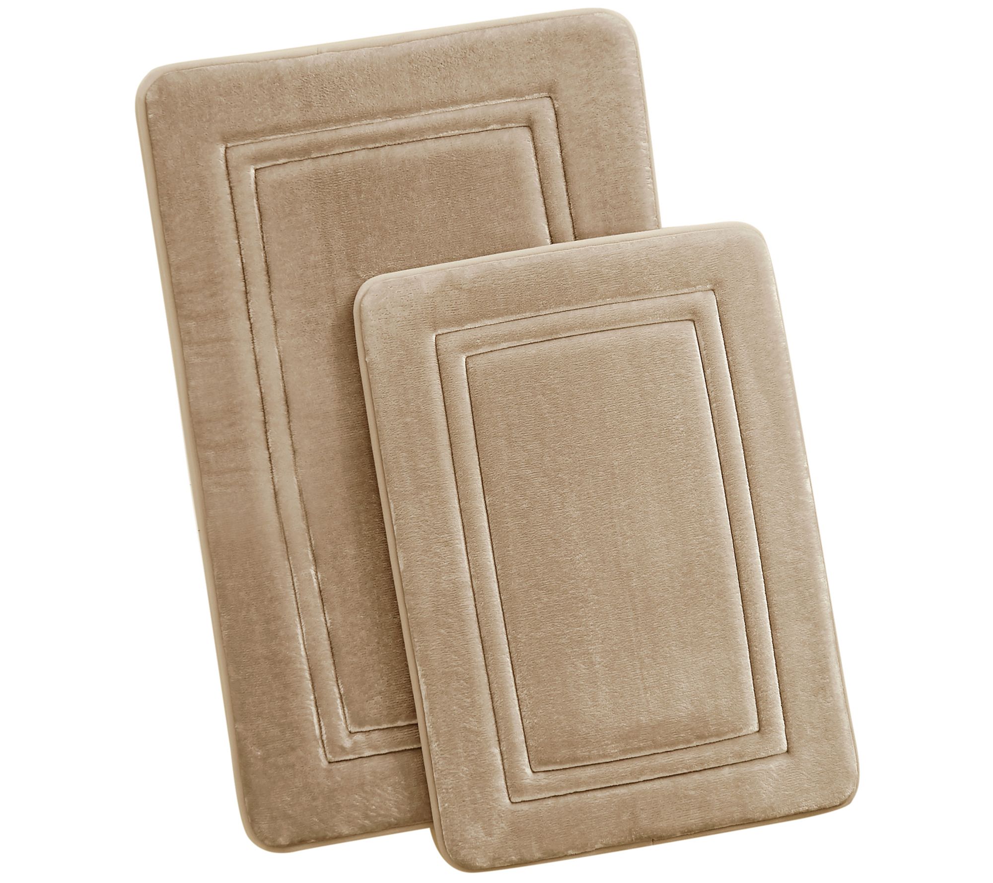Truly Calm Antimicrobial Memory Foam 17x24, 20x30 Bath Rug Set