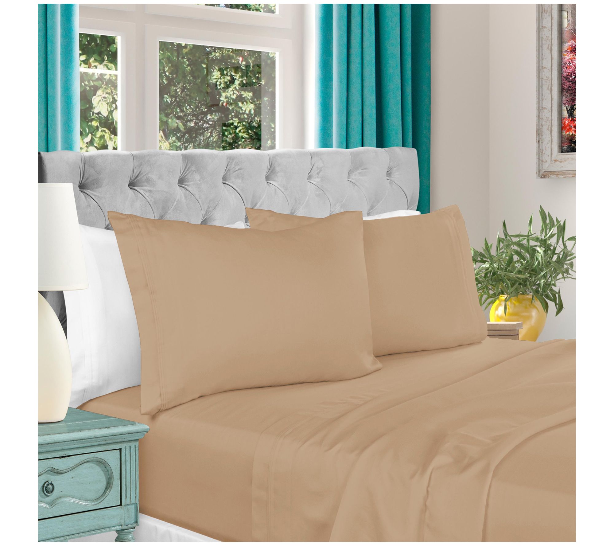 Superior 1000-TC Egyptian Cotton 4-Piece Sheett Full