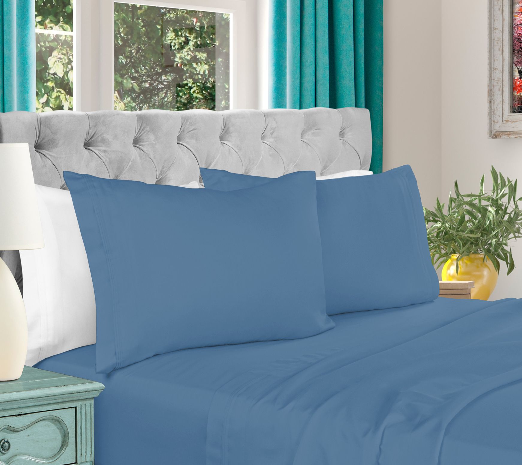 Superior 1000-TC Egyptian Cotton 4-Piece Sheetet Full