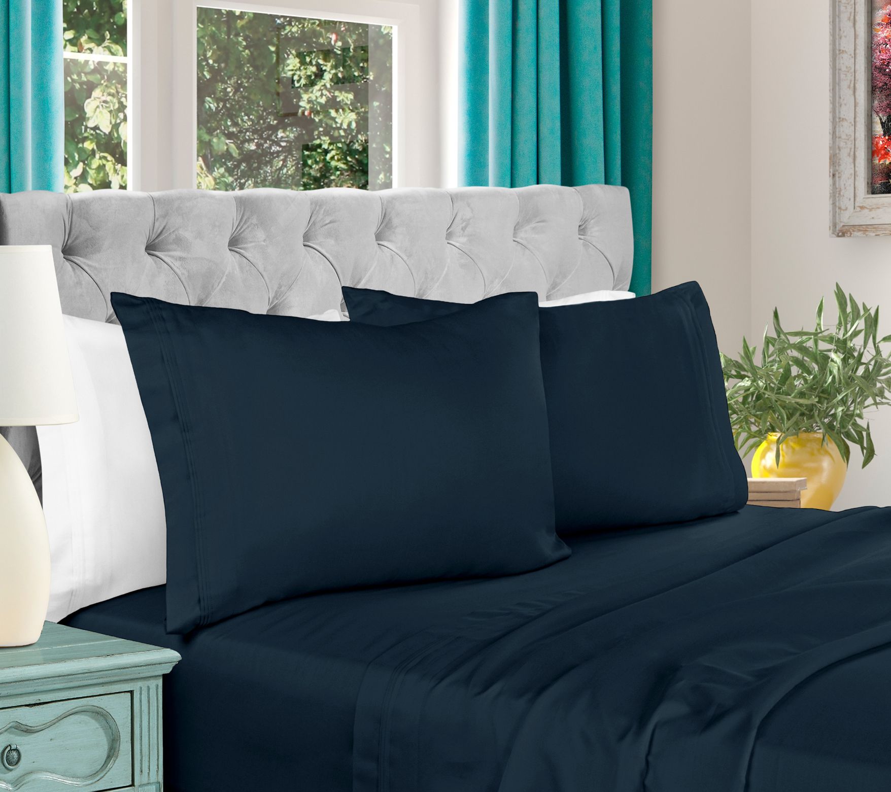 Superior 1000-TC Egyptian Cotton 4-Piece Sheett Full