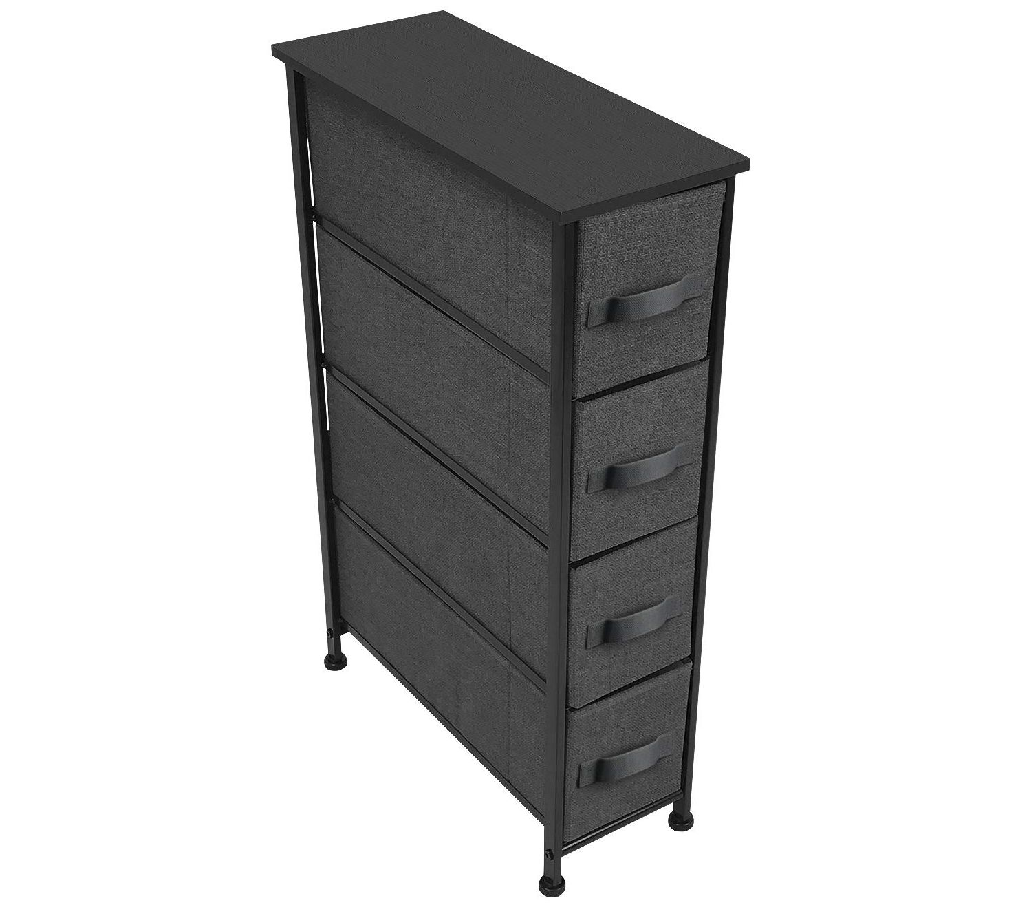 Sorbus Narrow Dresser Tower with 4 Drawers