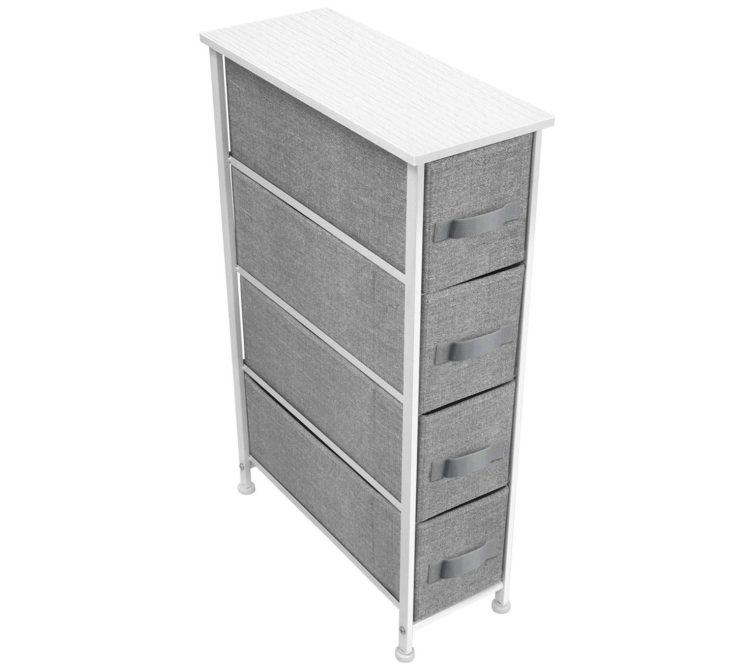 Sorbus Narrow Dresser Tower with 4 Drawers