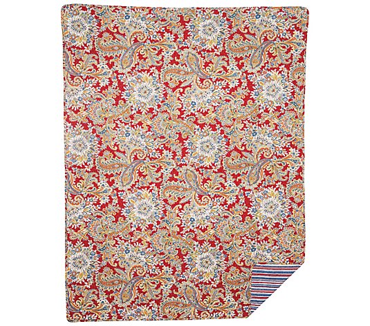 C&F Home Rhapsody Paisley Quilted Throw