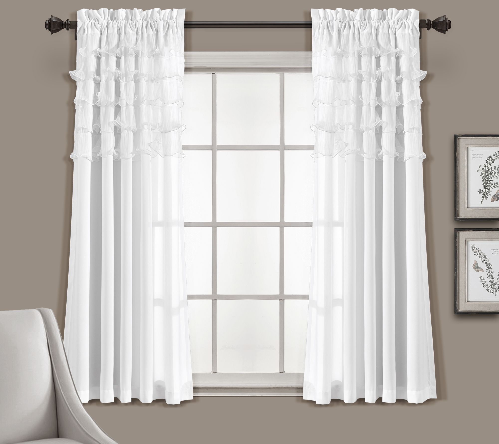 Avery 54x63 Pair of 2 Window Panels by Lush Decor