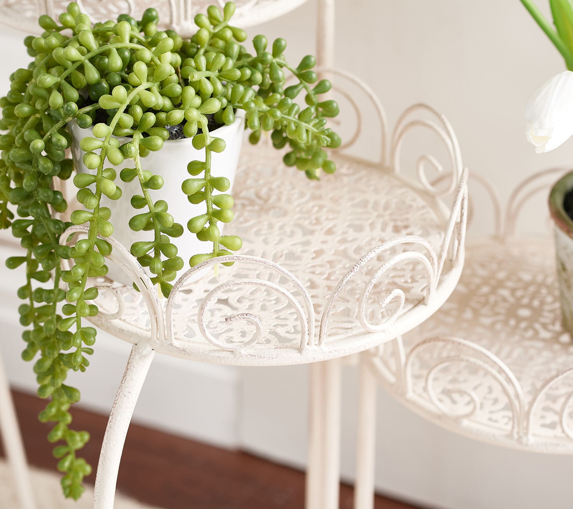 "As Is" Indoor/ Outdoor 3 Tier Metal Accent Table by Valerie