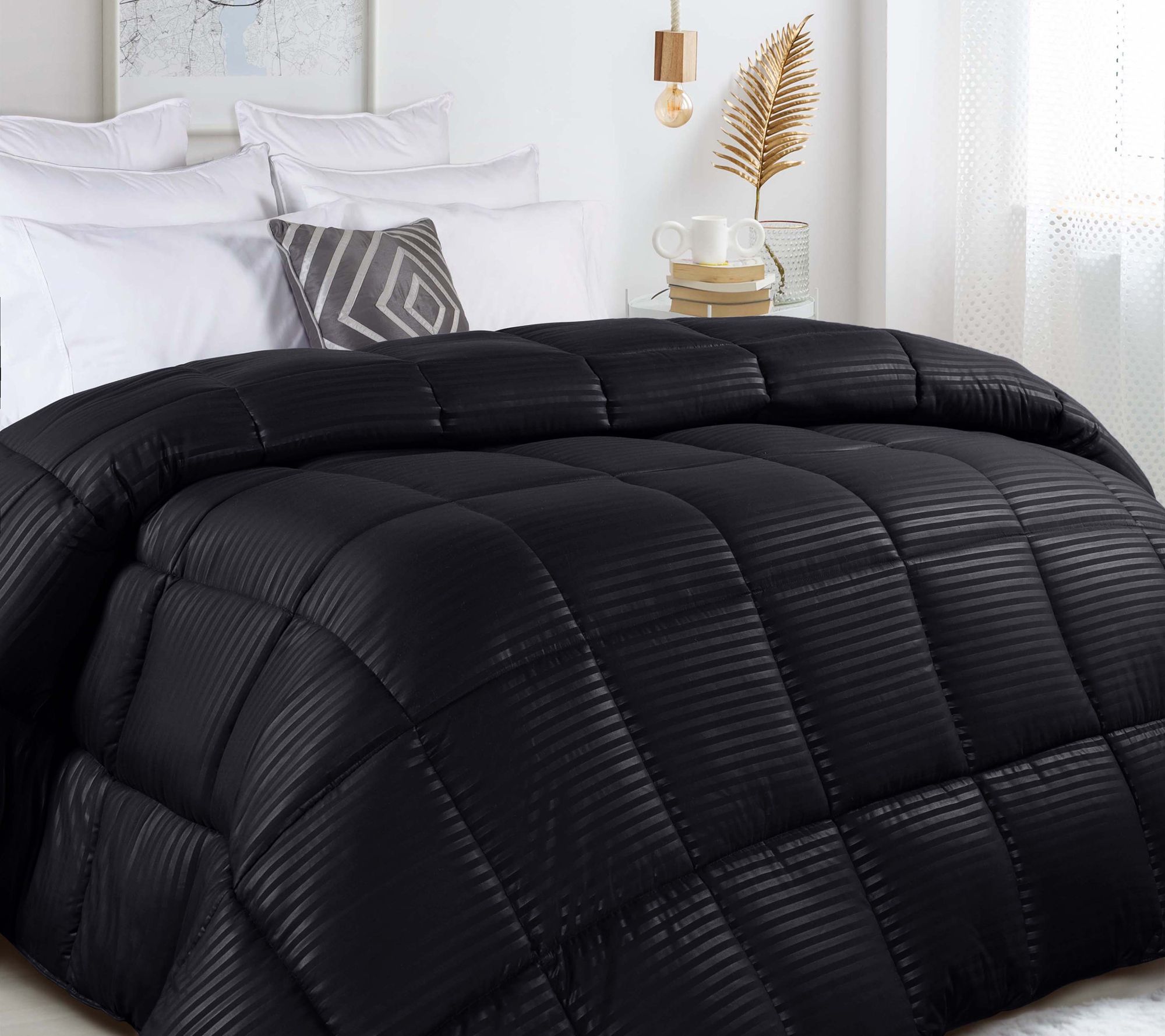 Superior Striped All-Season Reversible Comforte, Twin/Twin XL