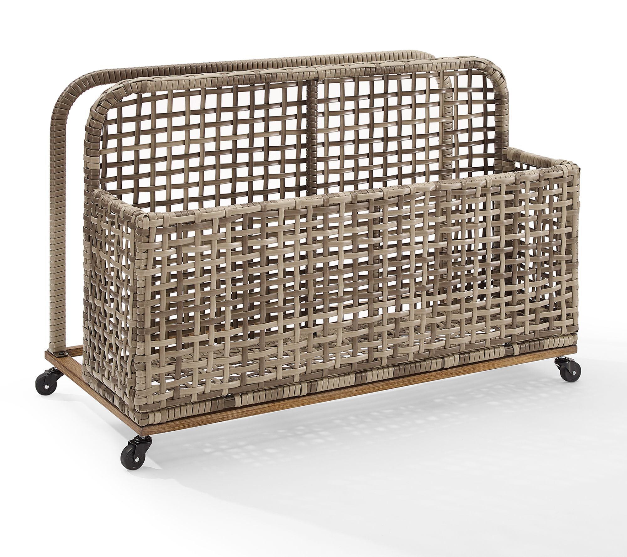 Crosley Ridley Outdoor Wicker & Metal Pool Storge Caddy