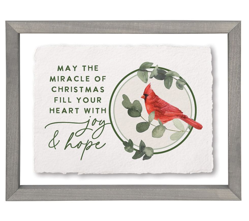Sincere Surroundings 14" Miracle Of Christmas, Floating Frame